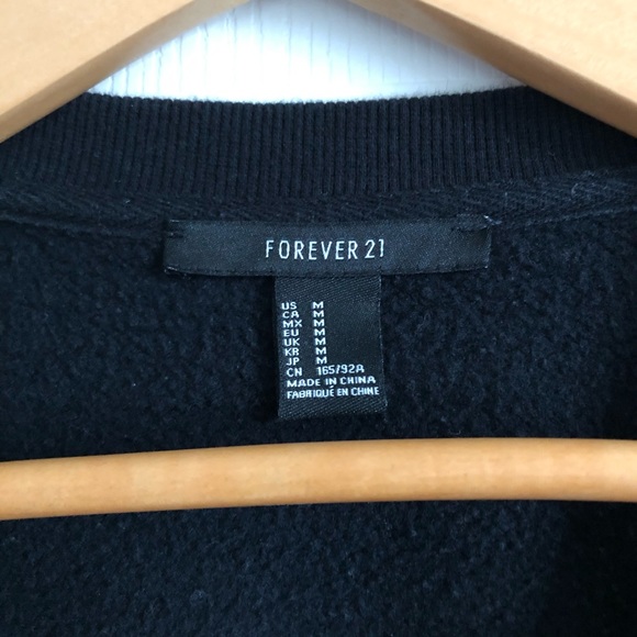 Forever 21 Black Crewneck Sweater - Picture 4 of 8
